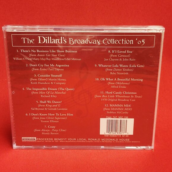 This Christmas Dillards Brings You Broadway CD 2005 New Sealed - Picture 2 of 6